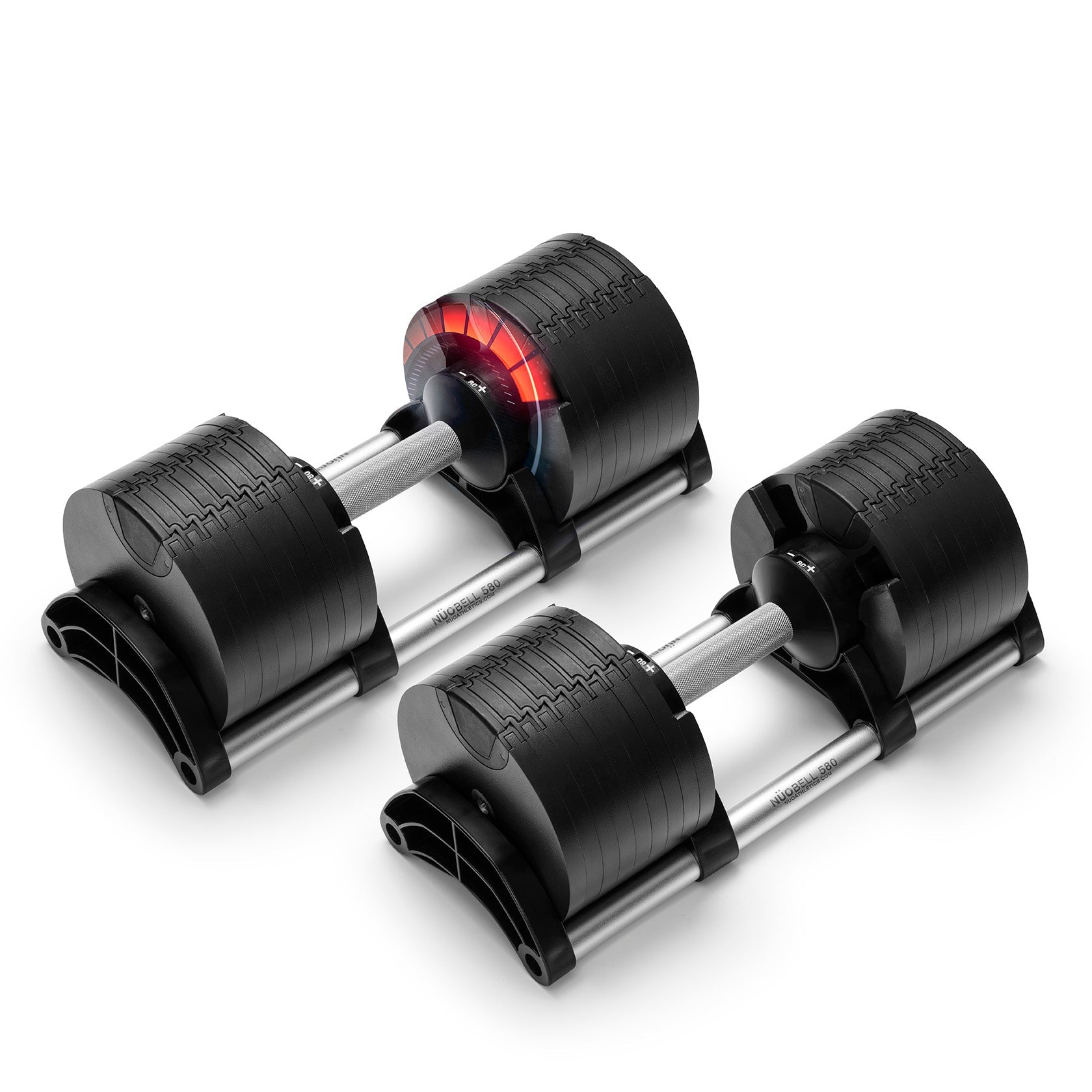 NUOBELL Adjustable Dumbbell Set 5-80 lbs by Finer Form