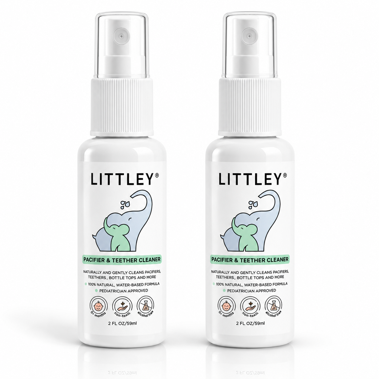 Littley Pacifier & Teether Cleaner | Gentle HOCl Baby Spray