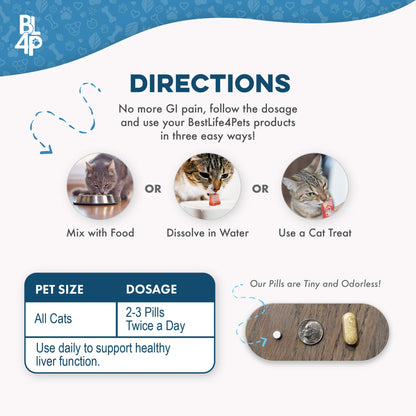Natural Hepatic Liver Support for Cats by BestLife4Pets