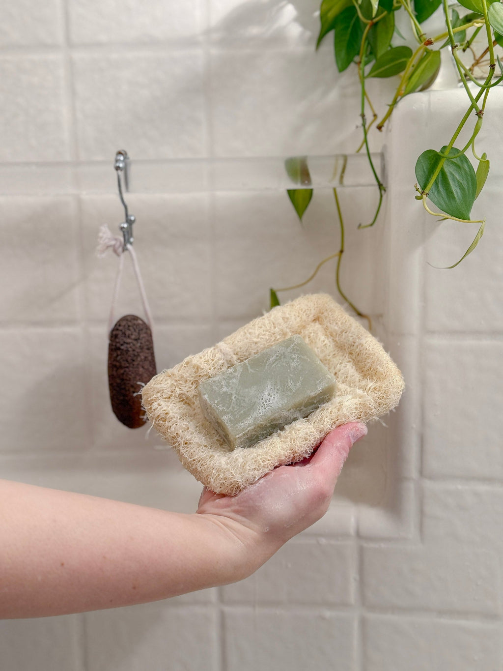 Natural Loofah Soap Dish