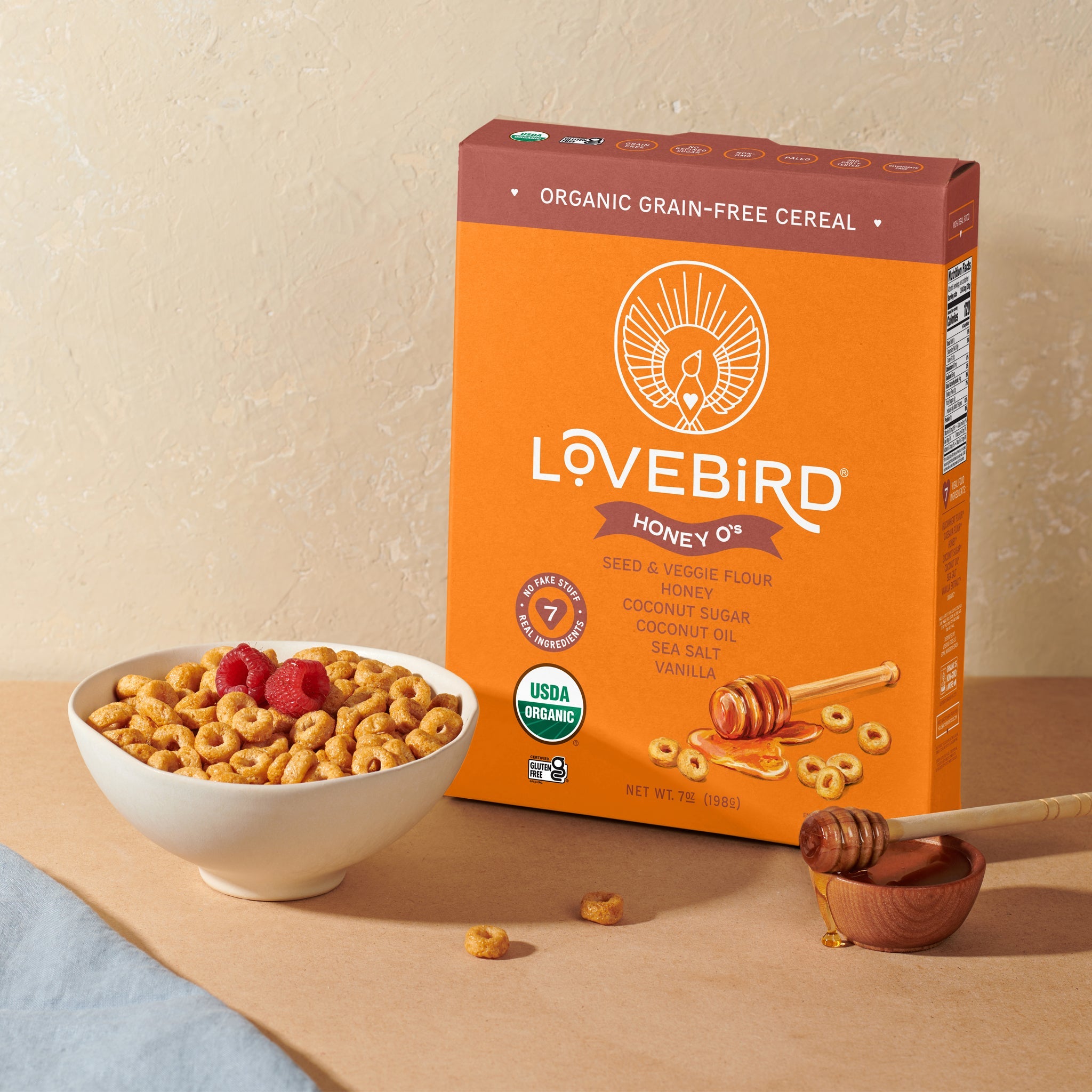 Lovebird Cereal Honey (4 Boxes)