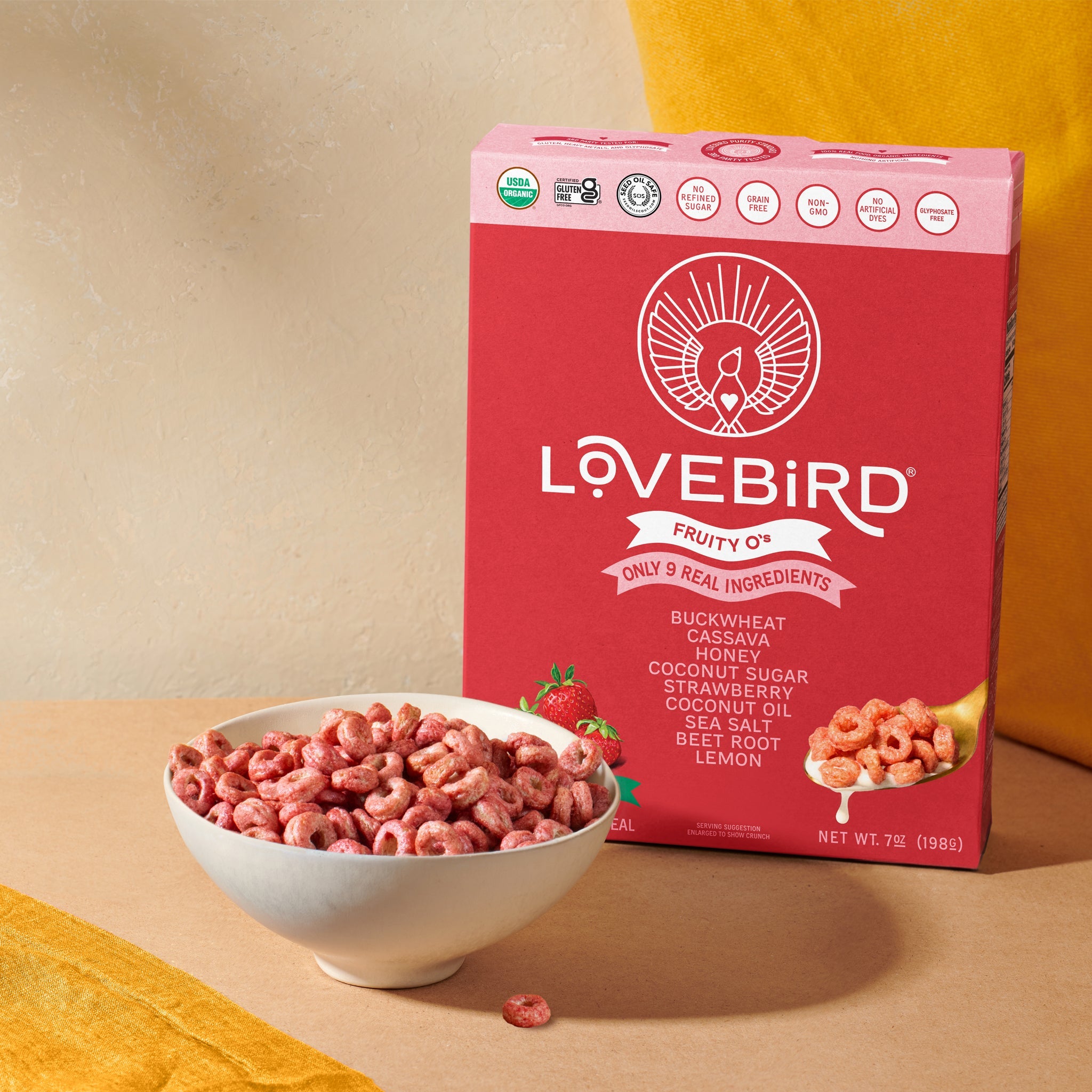 Lovebird Cereal Fruity (4 Boxes)