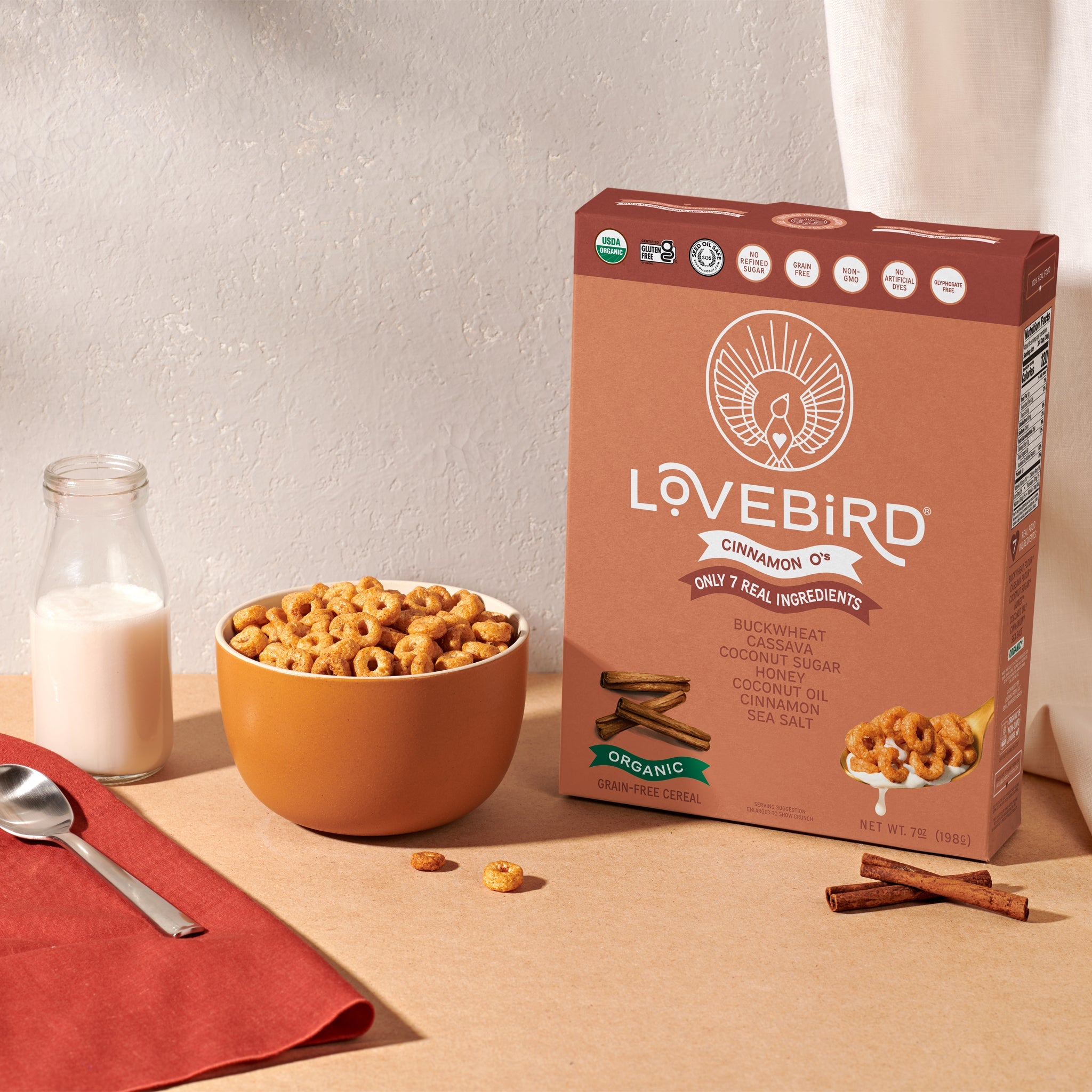 Lovebird Cereal Cinnamon (4 Boxes)