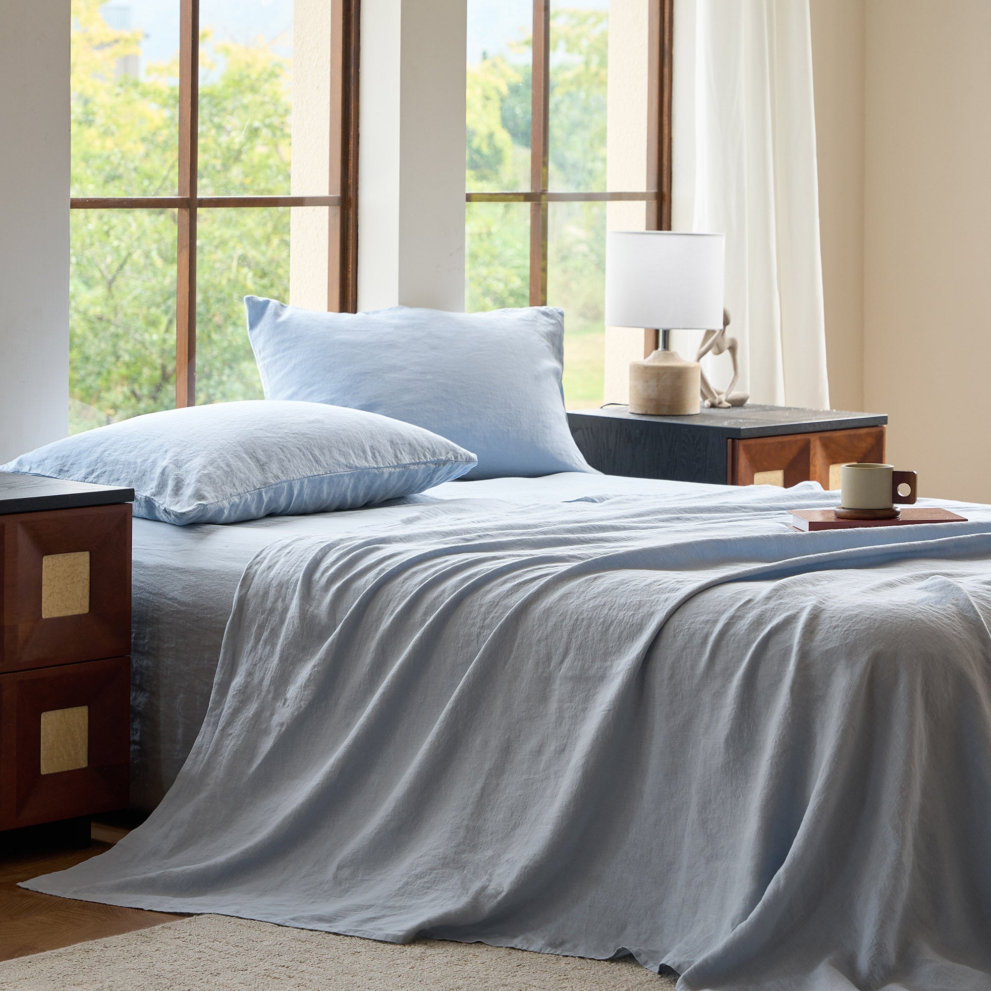 LuxeWeave Linen Sheet Set