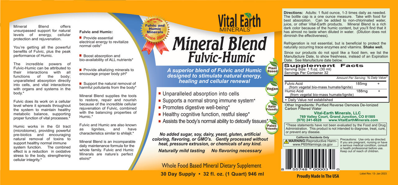 Mineral Blend Liquid Supplement, 32 Oz.