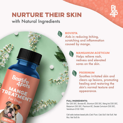 Dog Mange Treatment - Demodectic and Sarcoptic Mange (Scabies) by BestLife4Pets