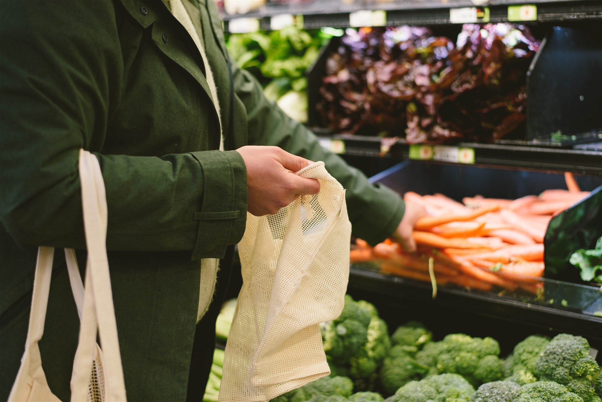 Organic Cotton Mesh Produce Bags