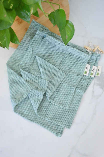Organic Cotton Mesh Produce Bags