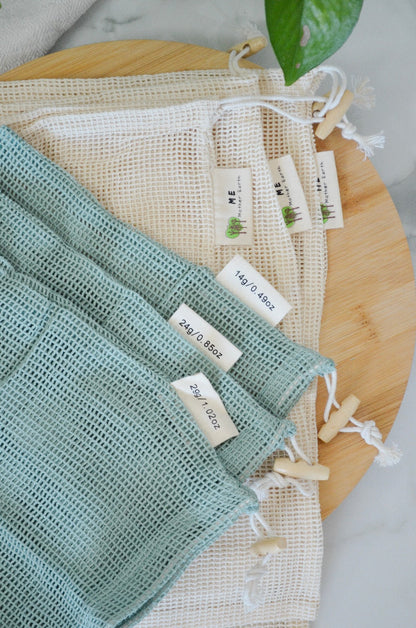 Organic Cotton Mesh Produce Bags