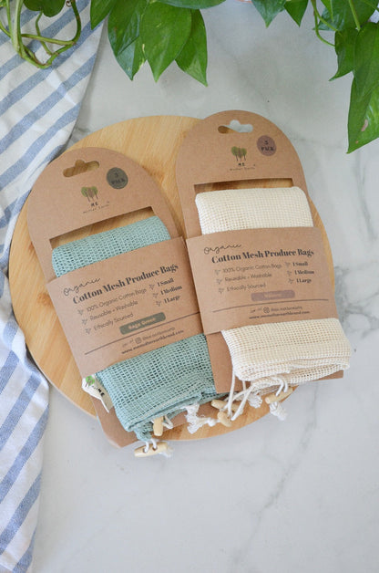 Organic Cotton Mesh Produce Bags