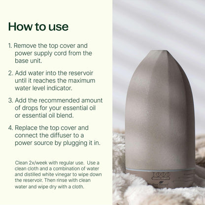 Metro Stone Diffuser- Gray by Plant Therapy