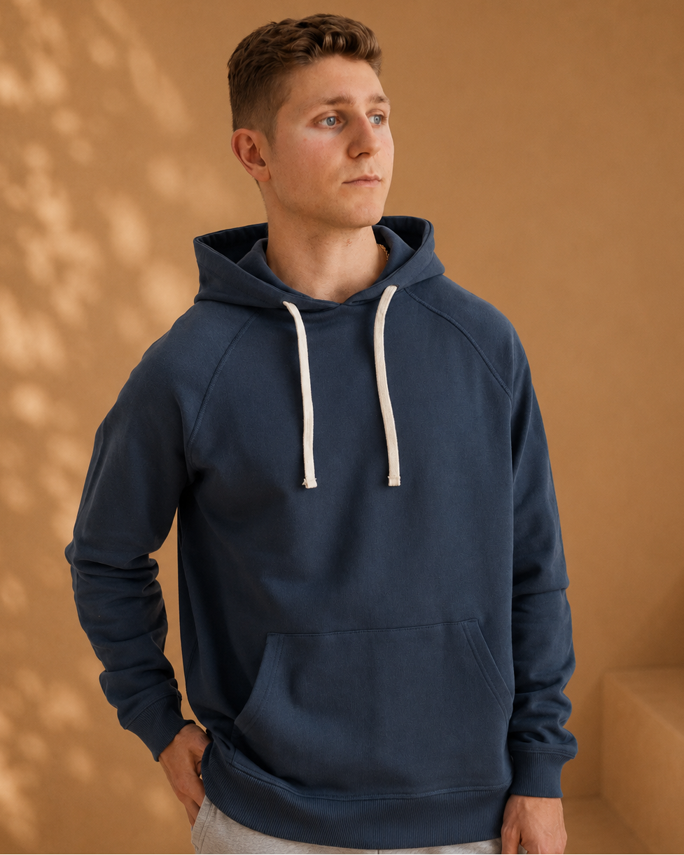 Men's Organic Cotton Midweight Raglan Hoodie