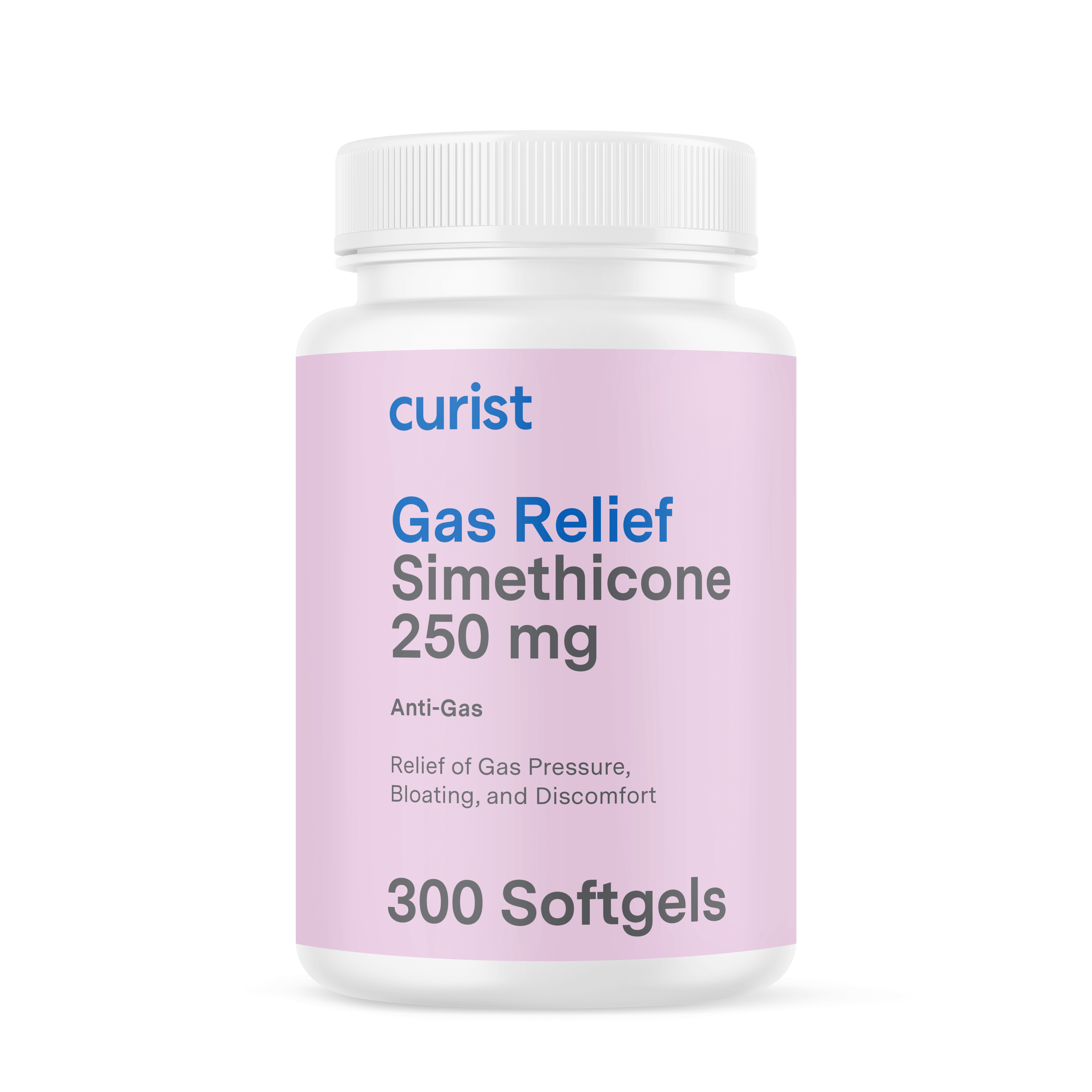 Gas Relief (simethicone 250 mg), 300 ct by Curist