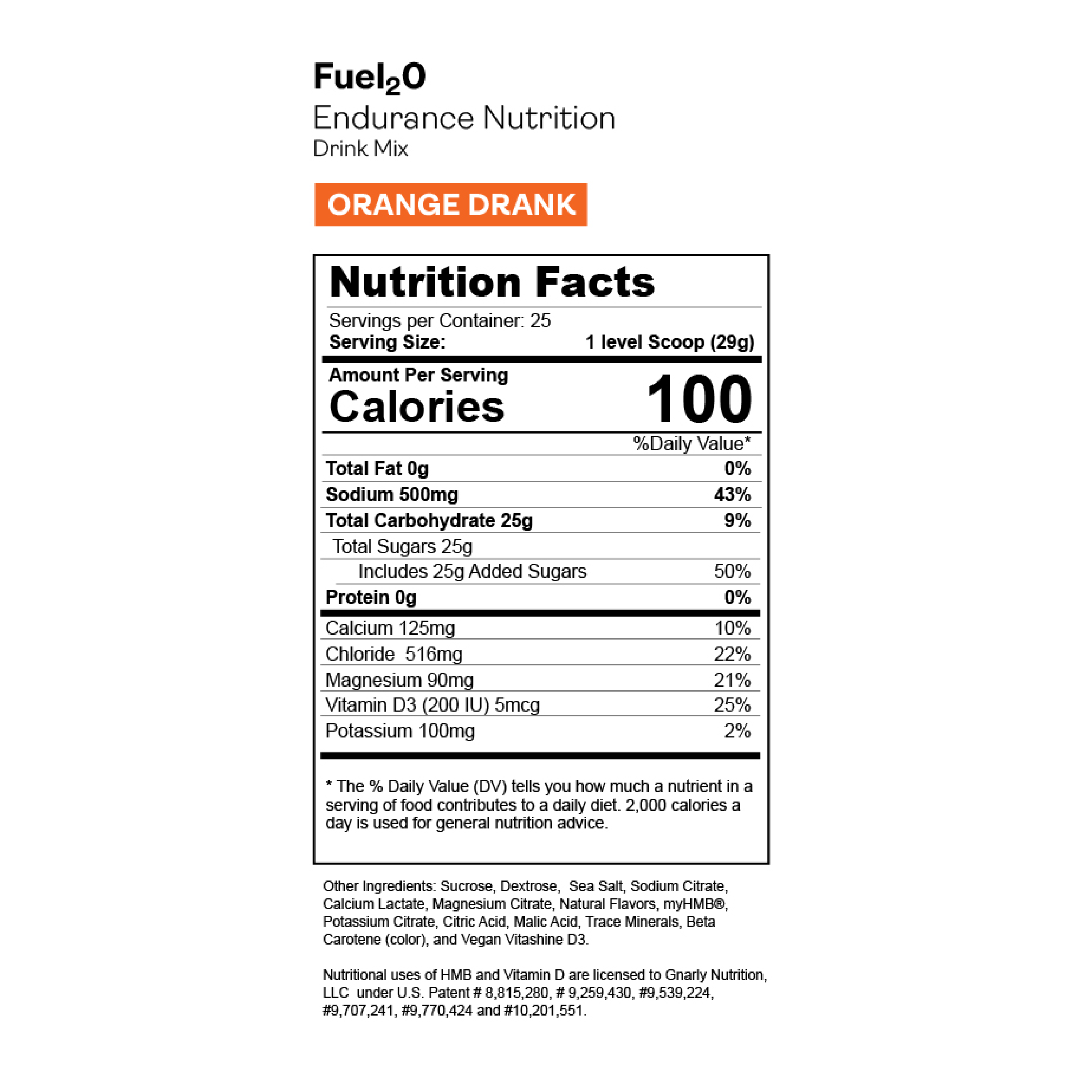 Gnarly Fuel₂O Orange Drank by Gnarly Nutrition