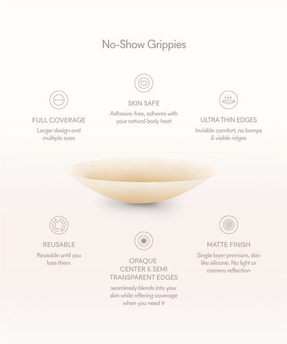Non Adhesive | No-Show Grippies by NOOD