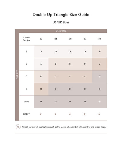 Double Up Triangle Push Up Pads by NOOD