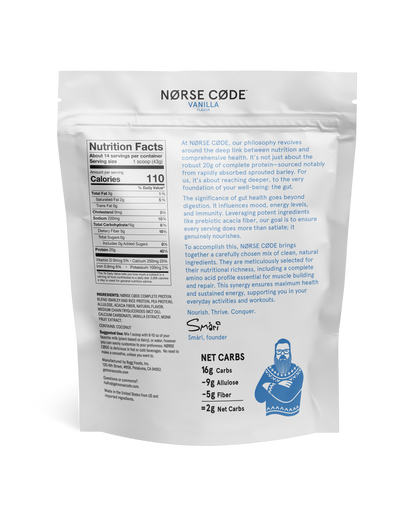 NØRSE CØDE Vanilla Plant Protein Powder by NØRSE CØDE