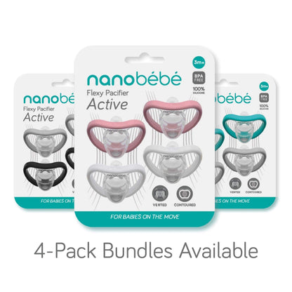 Active Flexy Pacifier (4m+) by Nanobébé US