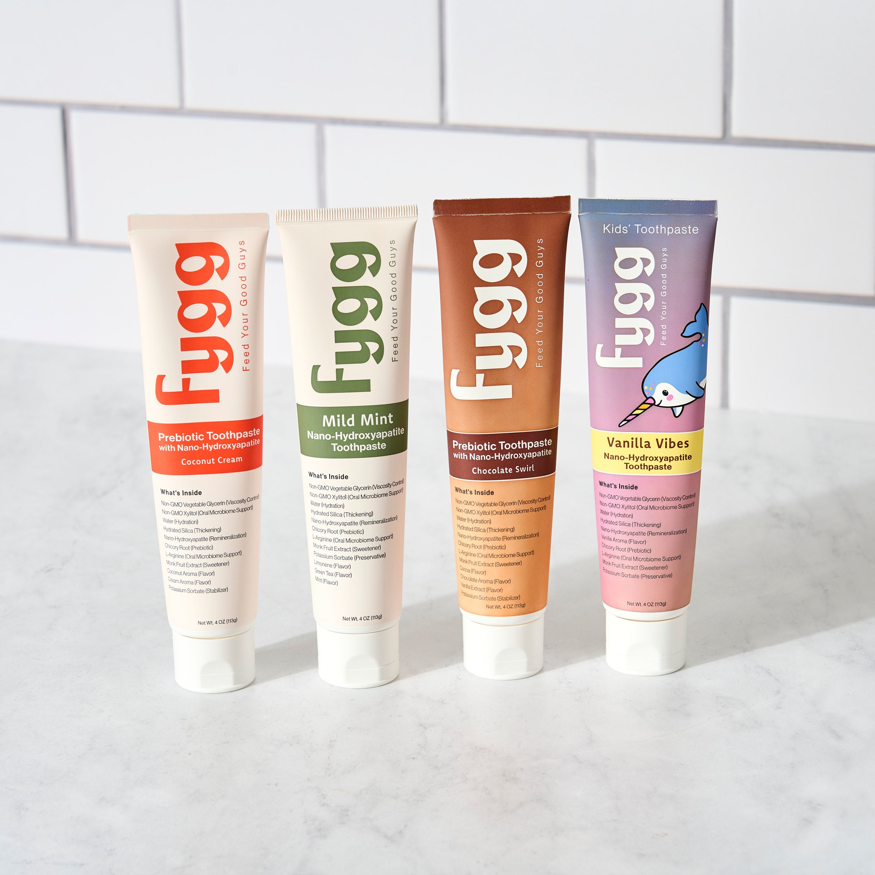 Nano-Hydroxyapatite Toothpaste with Prebiotics | Chocolate Swirl