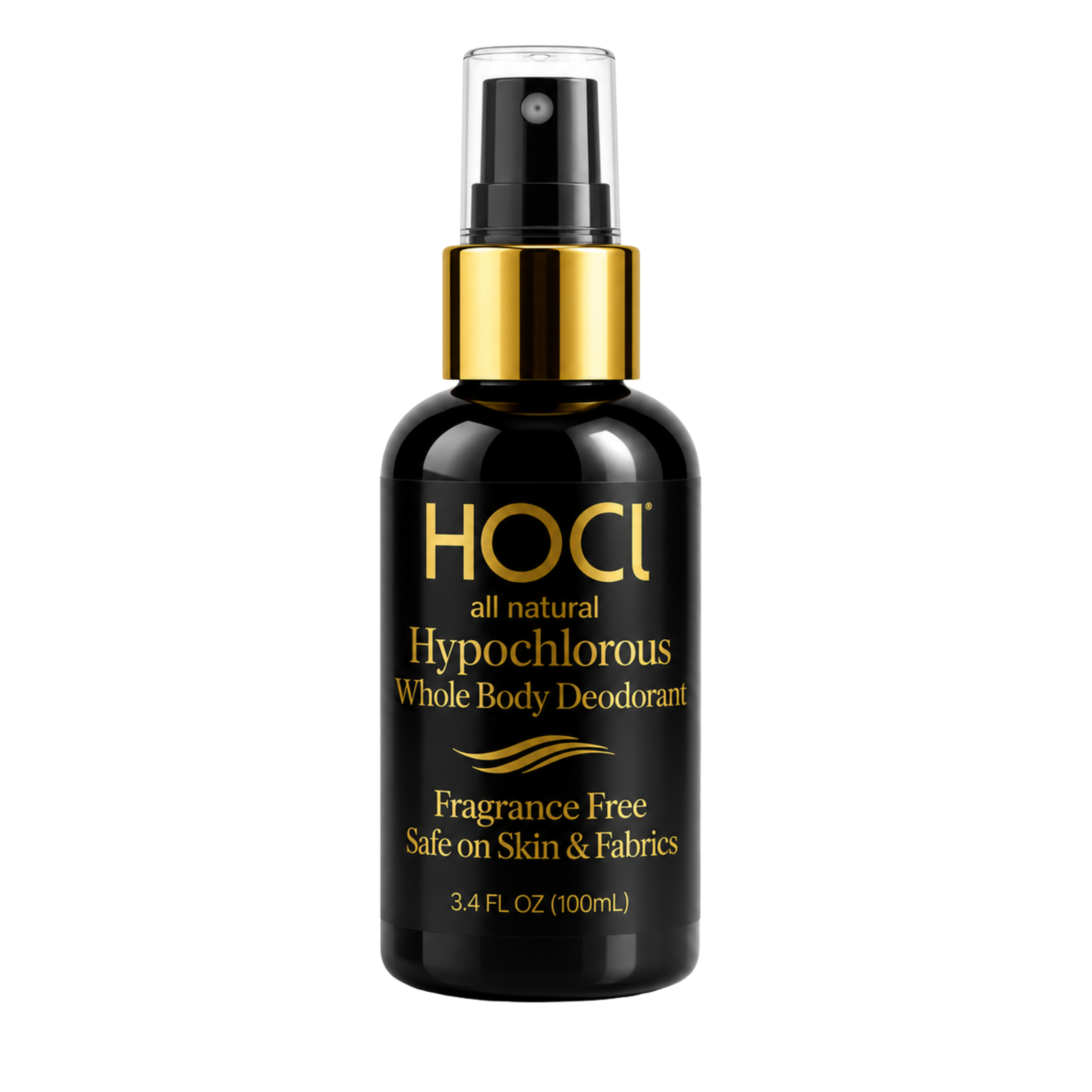 Whole Body Deodorant Spray | 3.4oz | TSA-Friendly Fragrance-Free HOCl
