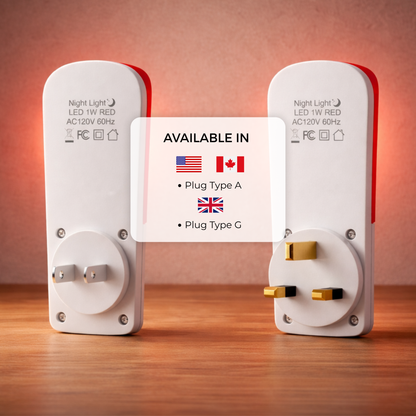 Anti-Blue LED Night Light - Red