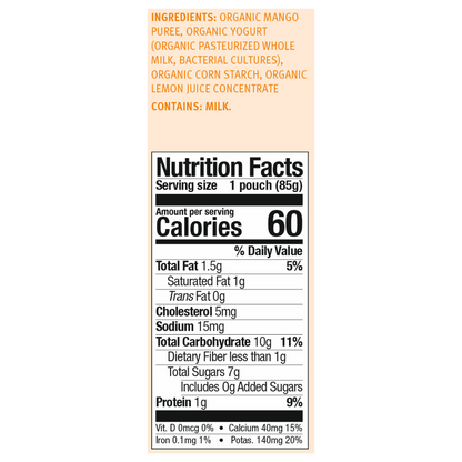 Holle Organic Yogurt Pouches - Mango by Holle USA
