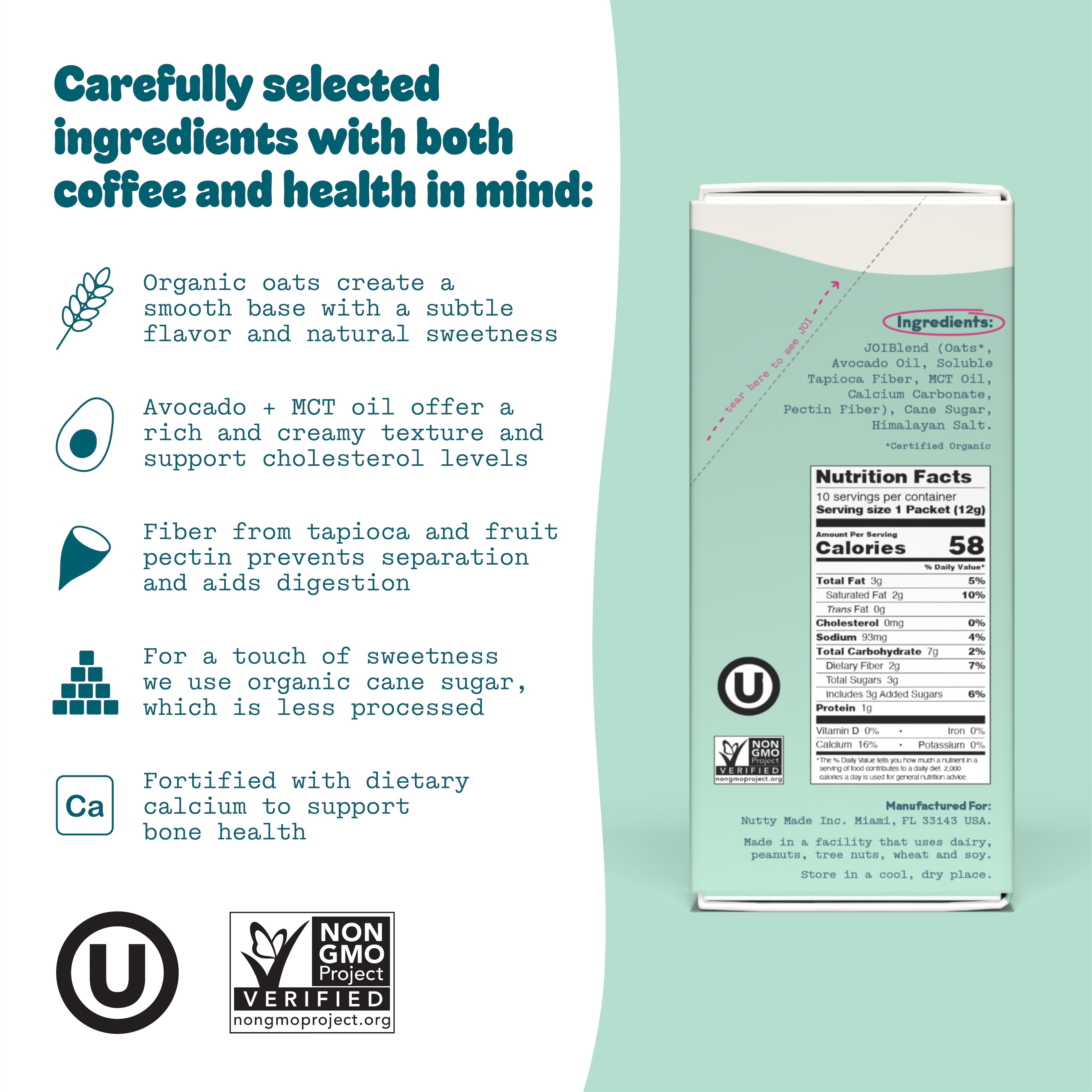 Oat Milk Creamer, Original - Singles by JOI