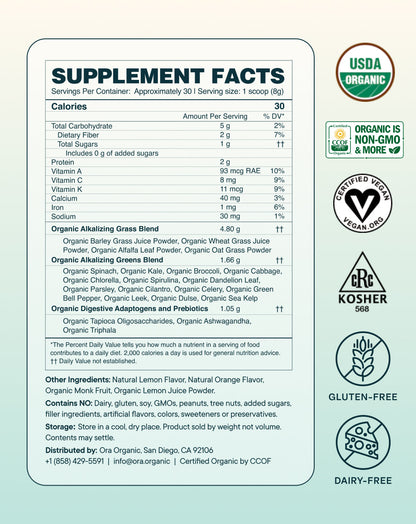 Organic Greens Powder