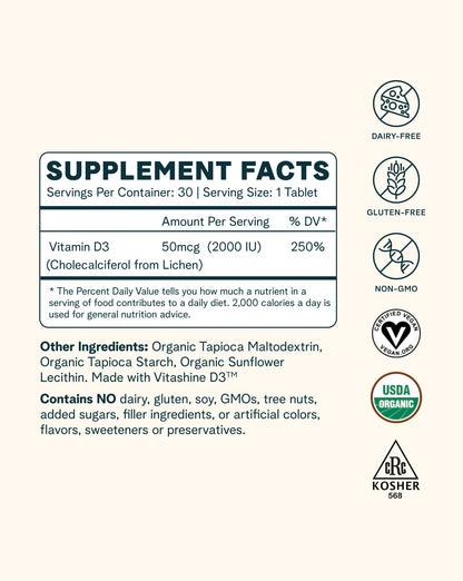 Plant-based Vitamin D Tablets