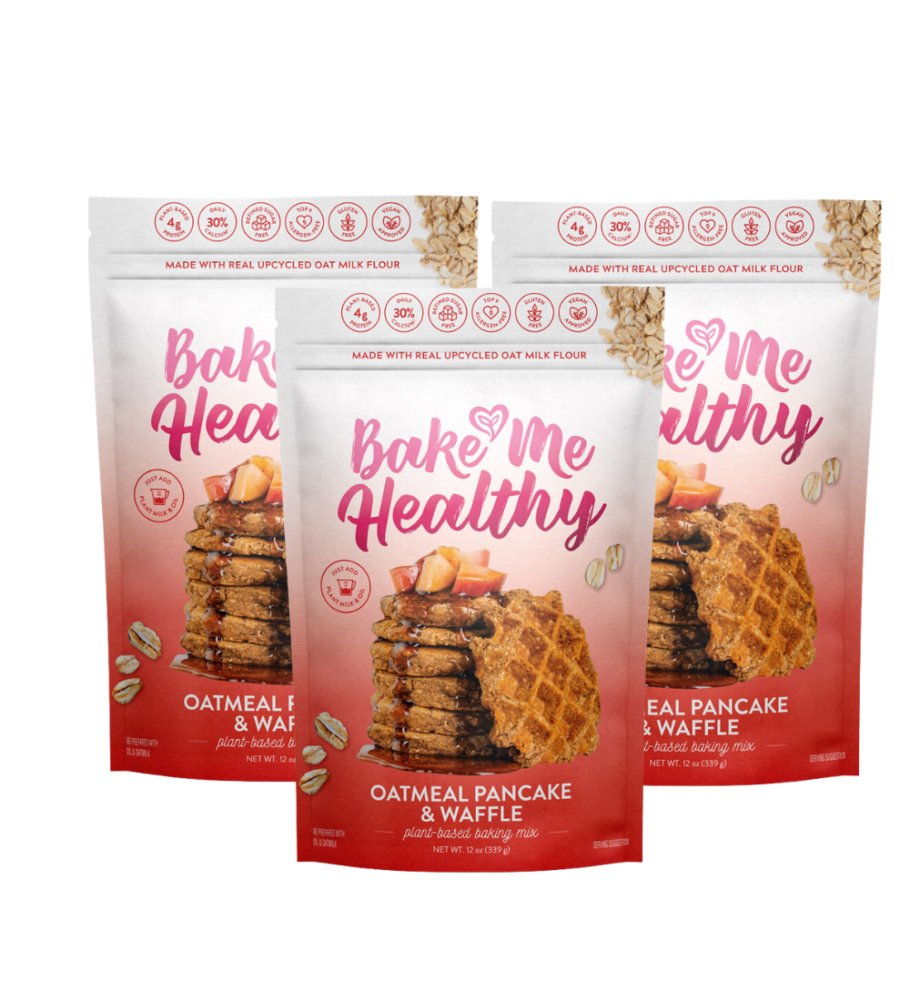 Bake Me Healthy Oatmeal Pancake & Waffle Plant-Based Baking Mix by Farm2Me