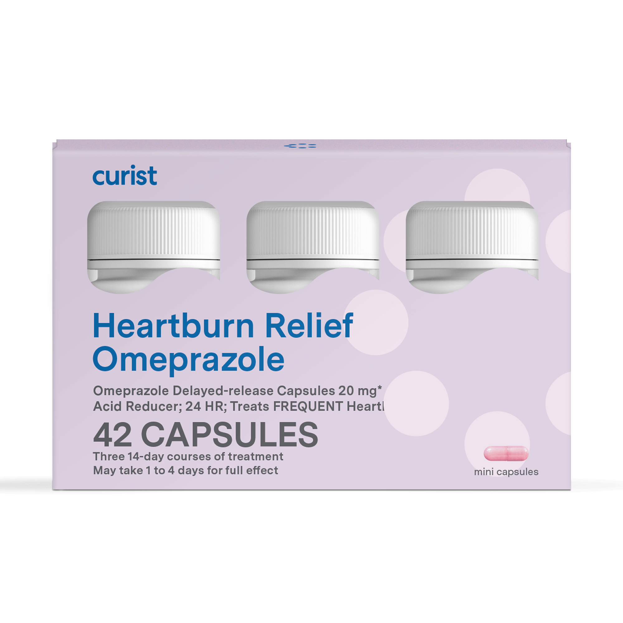Omeprazole 20 mg Capsules (Prilosec Generic), 42 ct by Curist