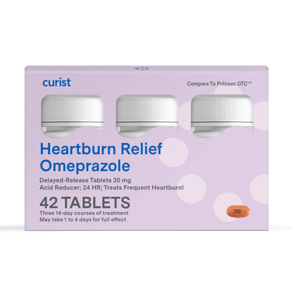 Omeprazole 20 mg Tablets (Generic Prilosec), 42 ct by Curist