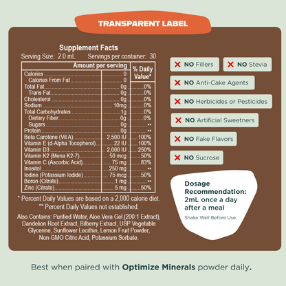 OPTIMIZE MINERALS AND VITAMINZ BUNDLE™️