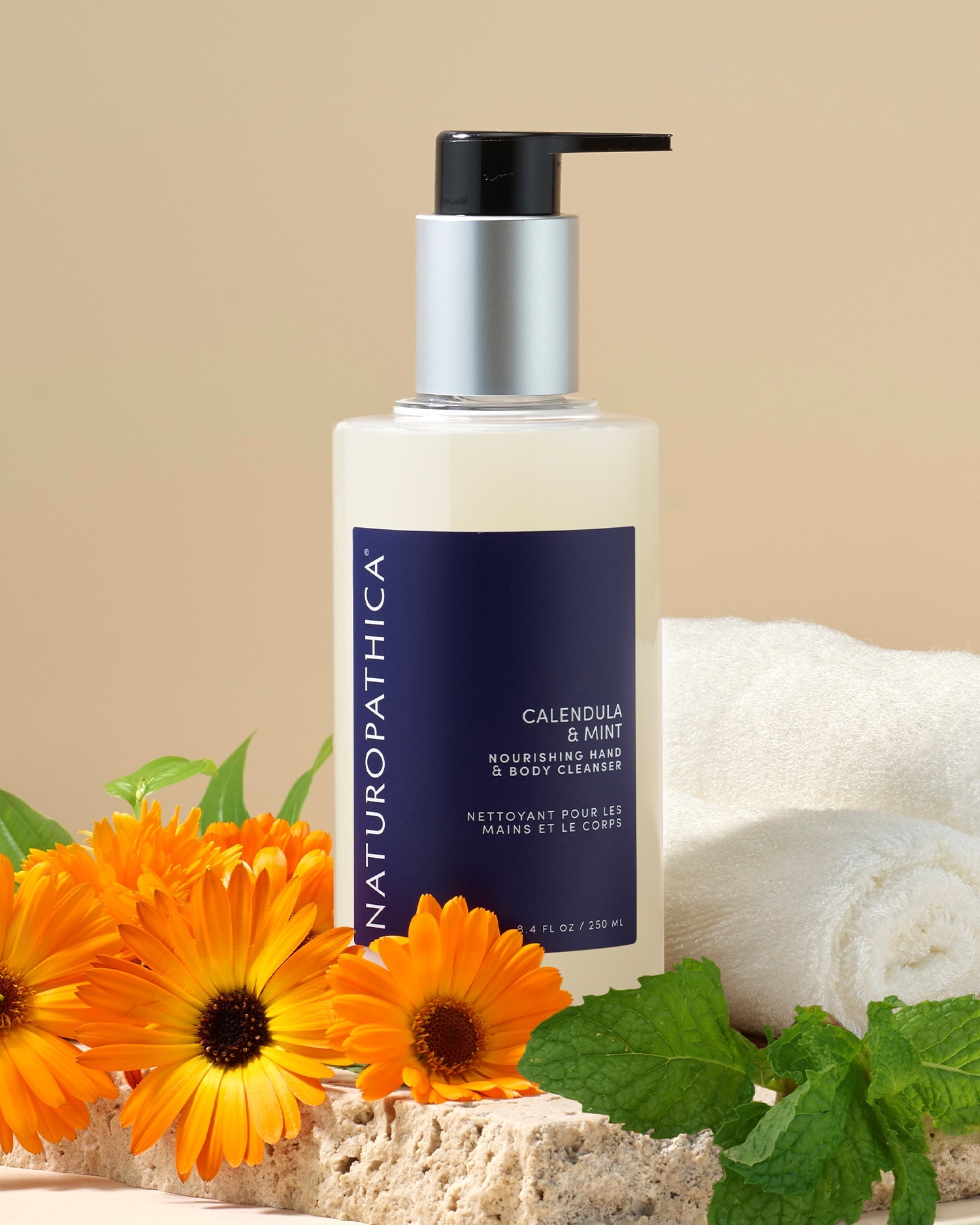 Calendula & Mint Nourishing Hand & Body Cleanser by Naturopathica