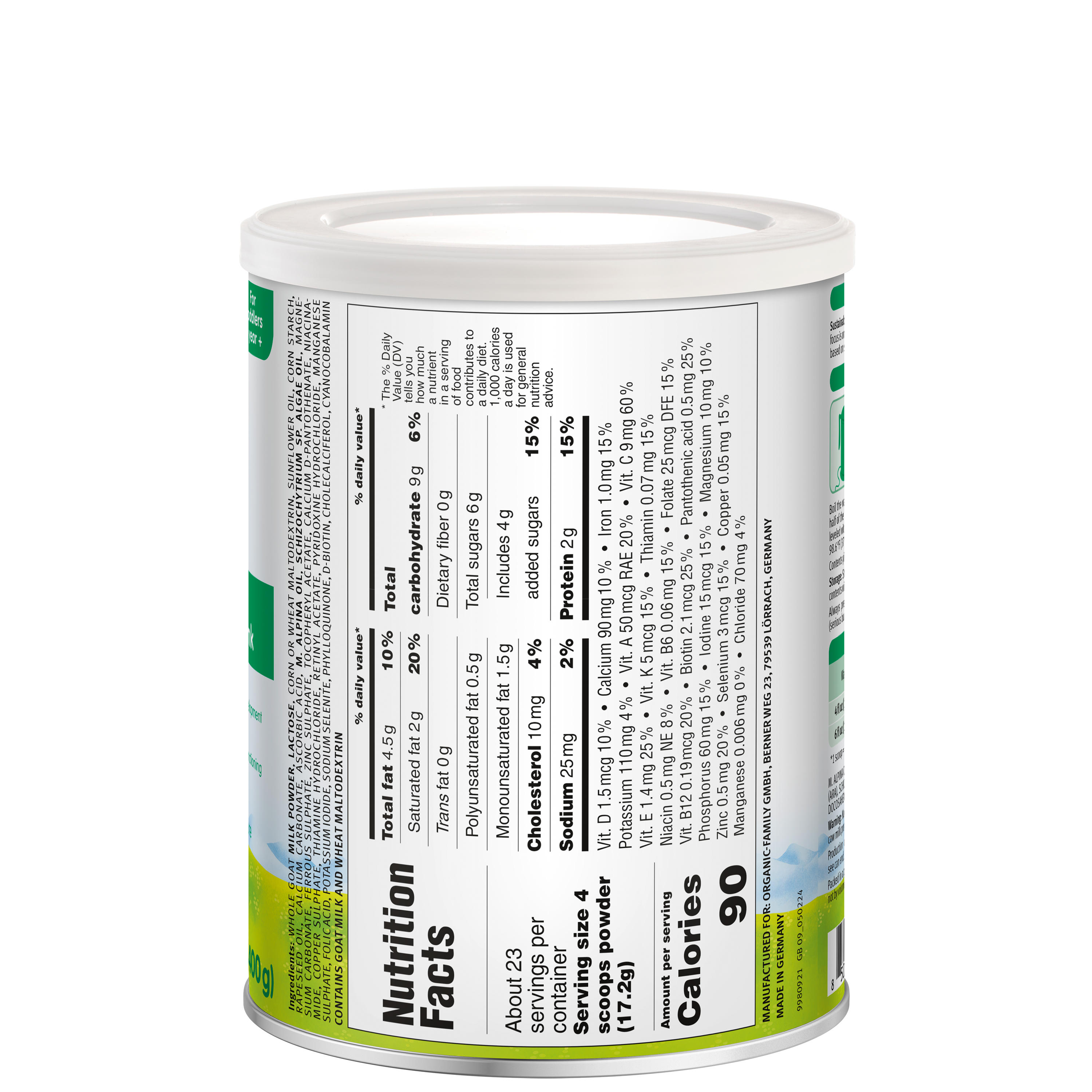 Holle Goat Milk Toddler Drink - Stage 3 | Non GMO (14 oz) by Holle USA