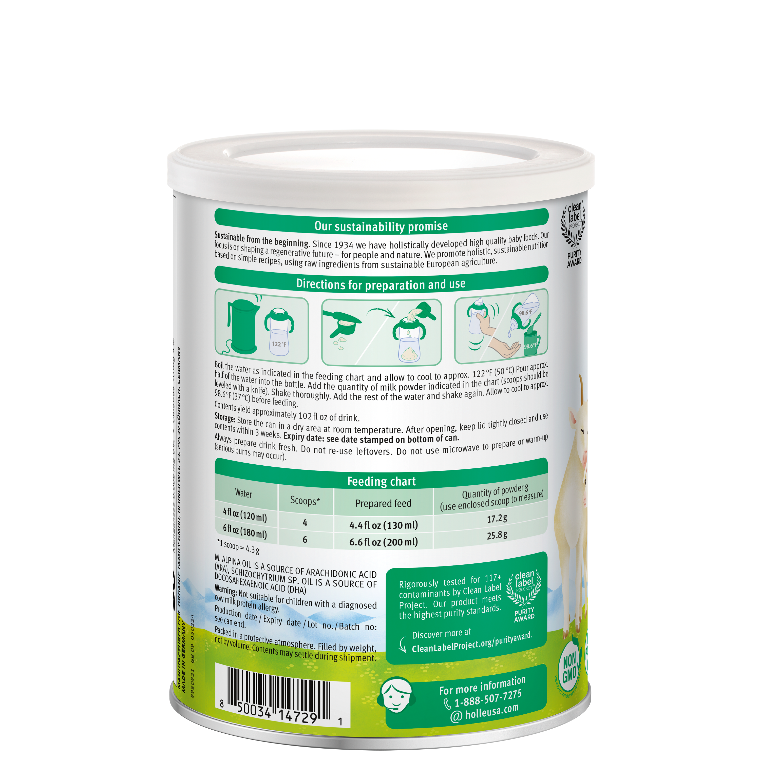 Holle Goat Milk Toddler Drink - Stage 3 | Non GMO (14 oz) by Holle USA