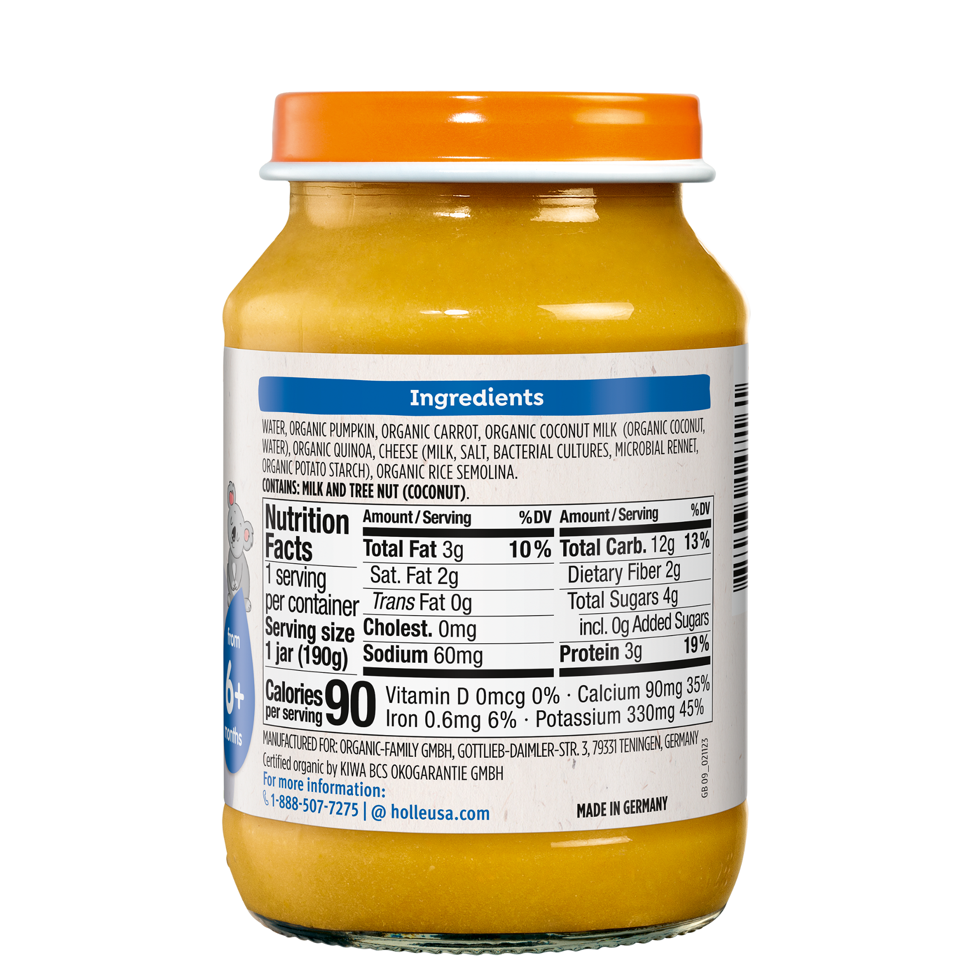 Holle Baby Food Jar - Veggie Curry - 6 Jars by Holle USA