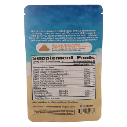 SuperBiome Mushroom Probiotic Powder