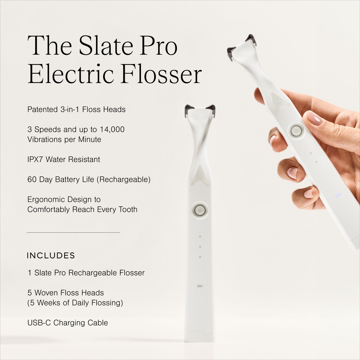 Slate Pro Electric Flosser