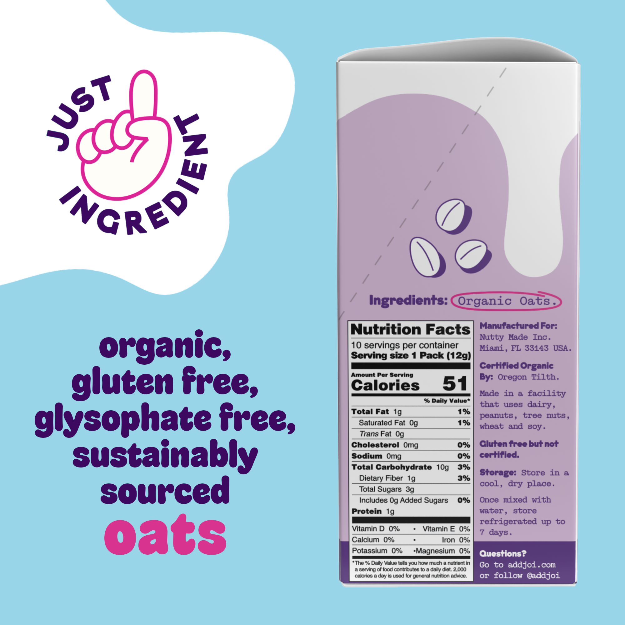 Organic Oat Milk 3-Pack by JOI