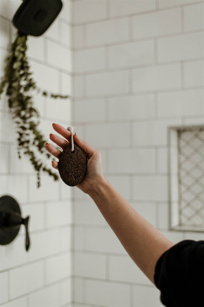 Lava Pumice Stone with Cotton Hanging Loop