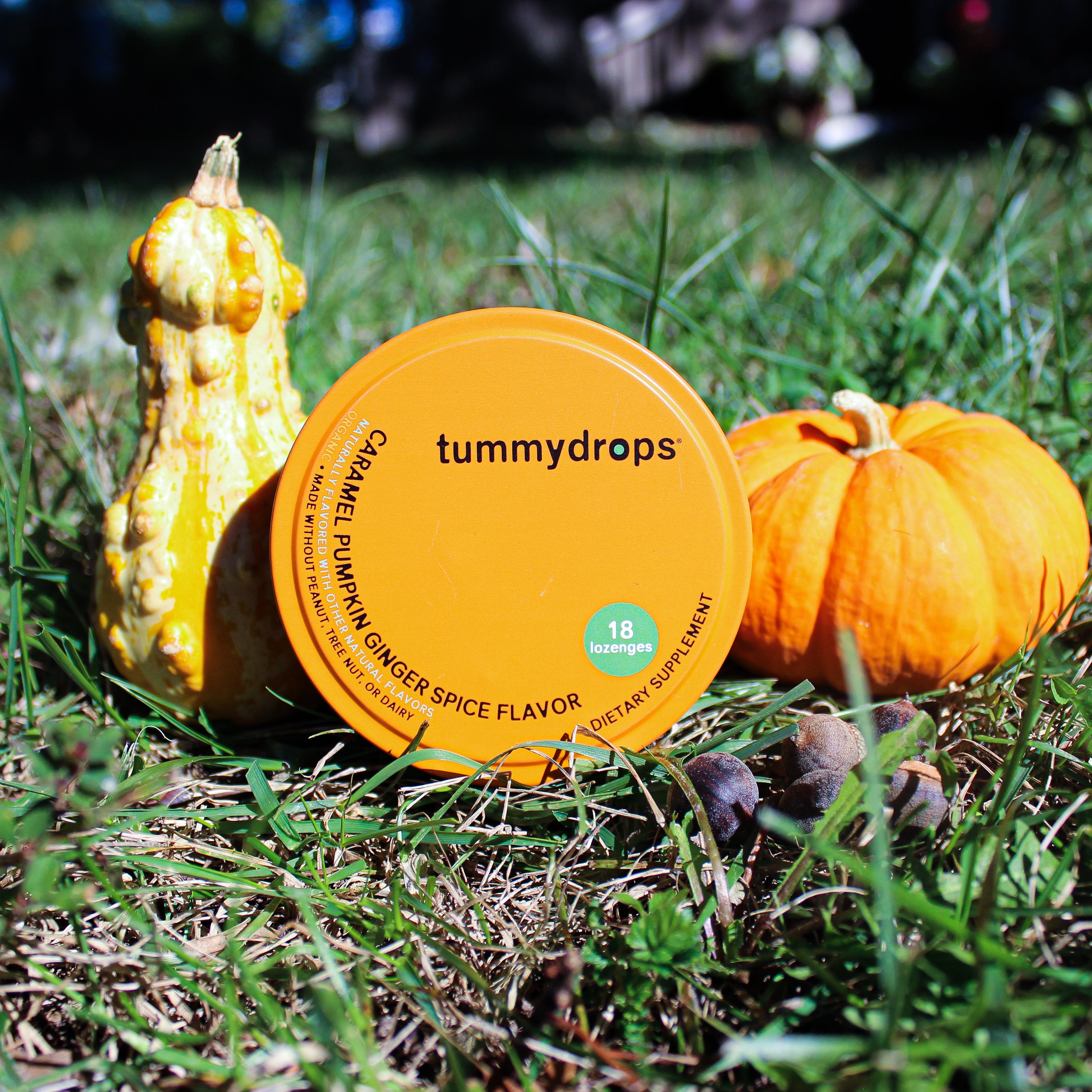 Caramel Pumpkin Ginger Tummydrops, 18 ct