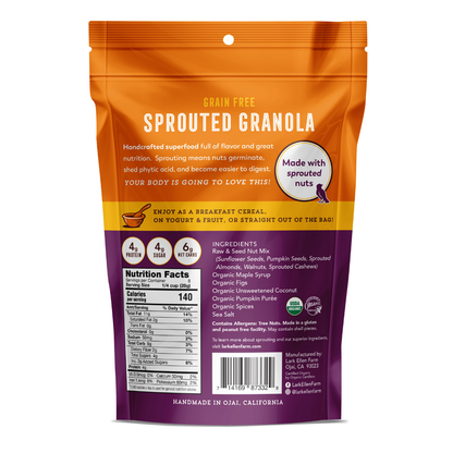 Pumpkin Fig Sprouted Granola (Grain-Free)