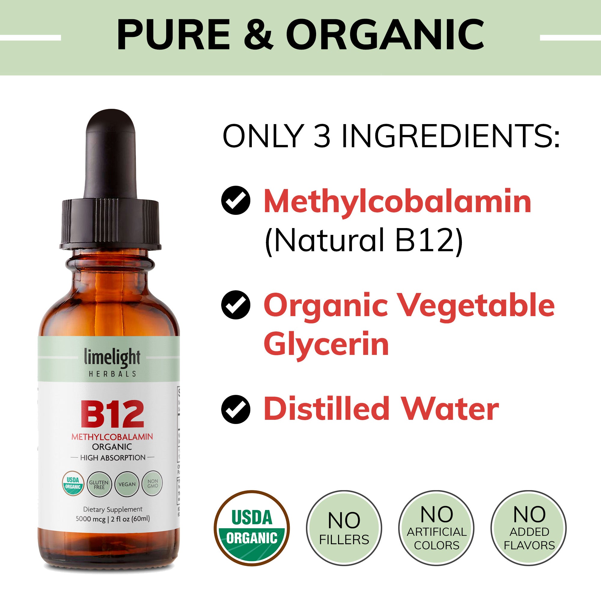 b12 vitamins 5000 mcg b12 sublingual b12 methylcobalamin supplement limelight herbals drops