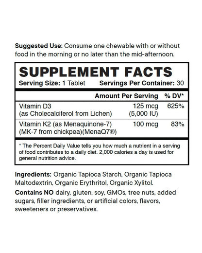 High Potency Vitamin D3 & K2