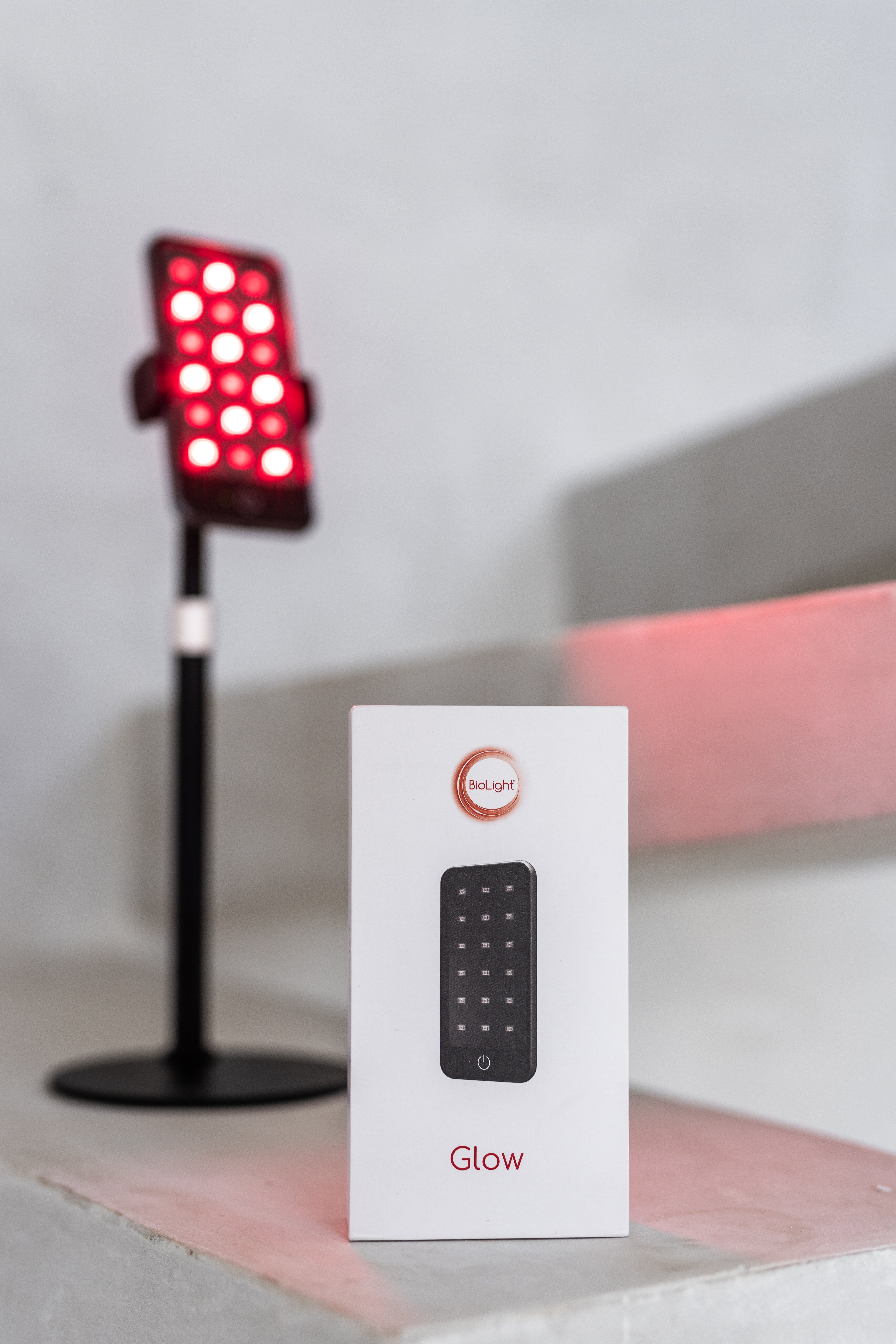 Glow: Portable Red Light Therapy Device - Slimmest Handheld Solution for On-the-Go Relief