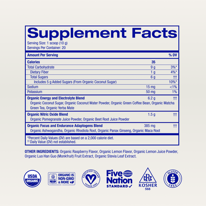 Organic Pre-Workout Powder