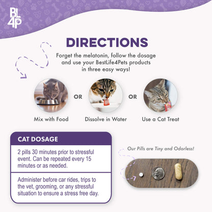 Pet Relax Anxiety and Stress Relief for Cats by BestLife4Pets