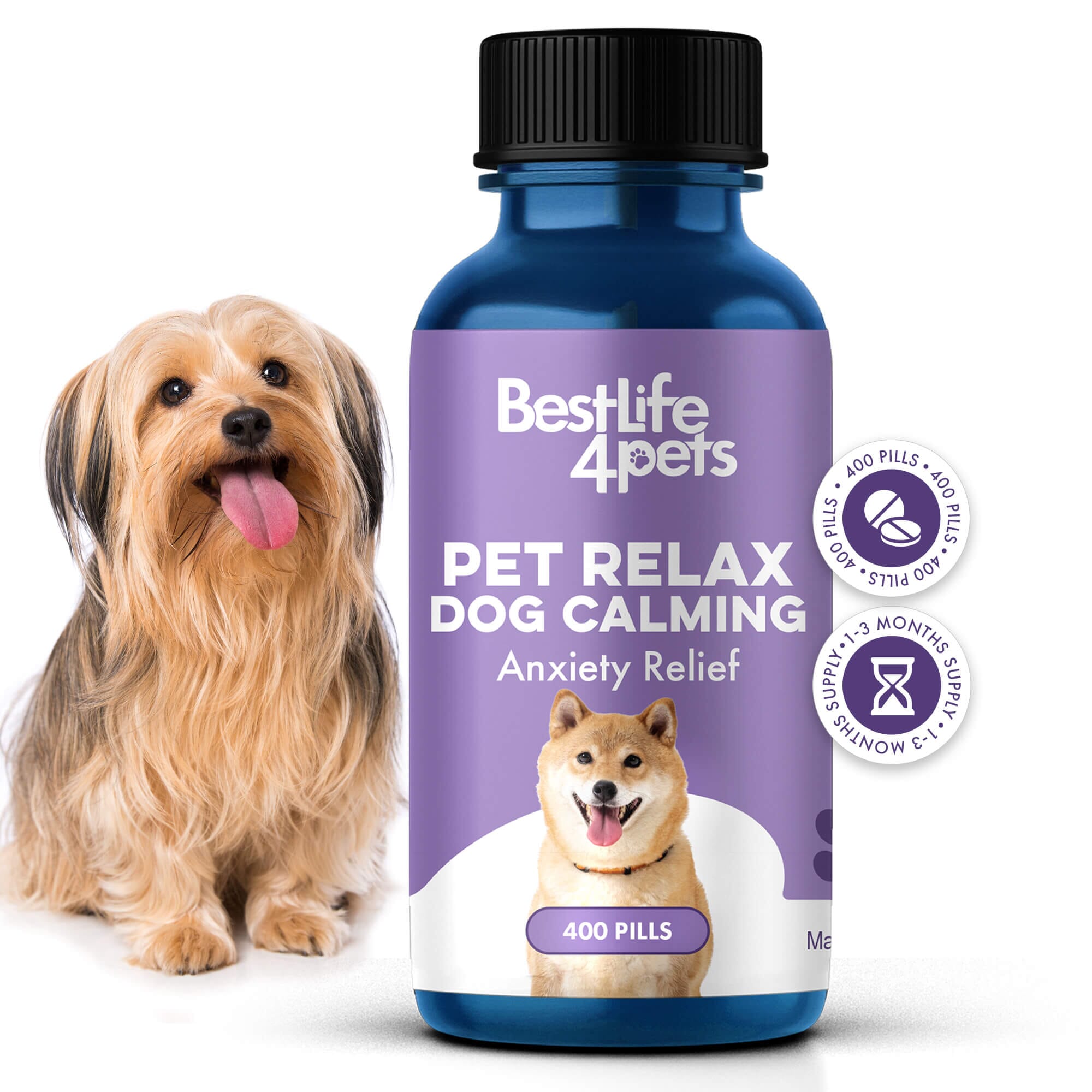 Pet Relax Dog Anxiety and Calming Relief Formula by BestLife4Pets