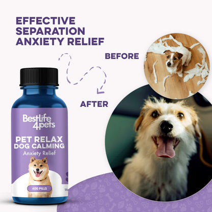 Pet Relax Dog Anxiety and Calming Relief Formula by BestLife4Pets